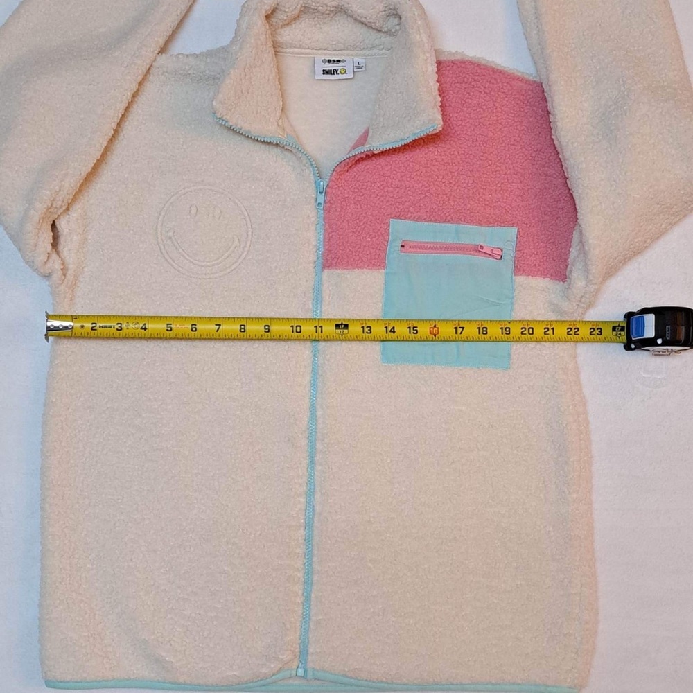 Samii Ryan x Smiley Sherpa Natural Zip Jacket - Picture 11 of 12